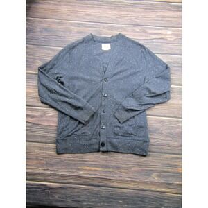 Koto Anthropologie Mens Size Medium Blue Button Up Cardigan Sweater